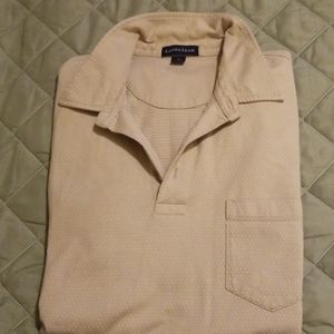 Lands End Men's Short Sleeve Polo shirt Size L
